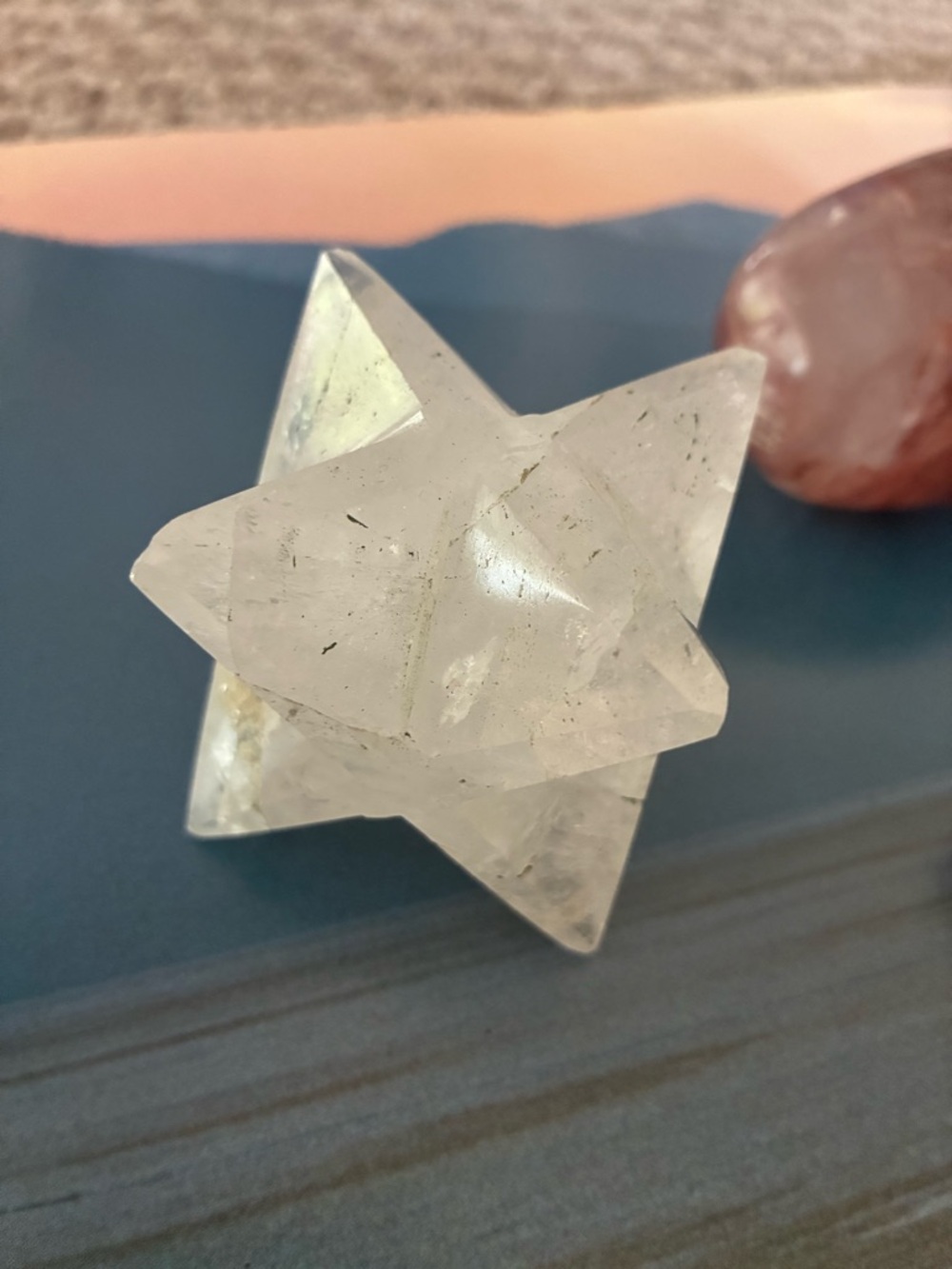 🔮 4 Piece Crystal Gift Box- Fire Quartz, Quartz Merkaba, Black Opal, Amethyst 🎁 - Picture 12 of 14